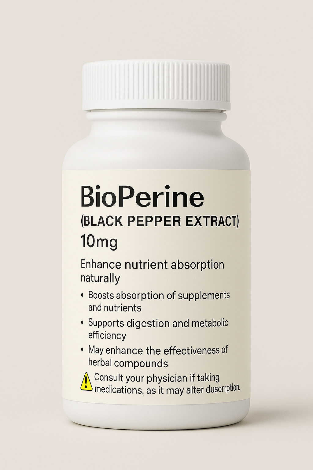 BioPerine (Black Pepper Extract) – 10mg