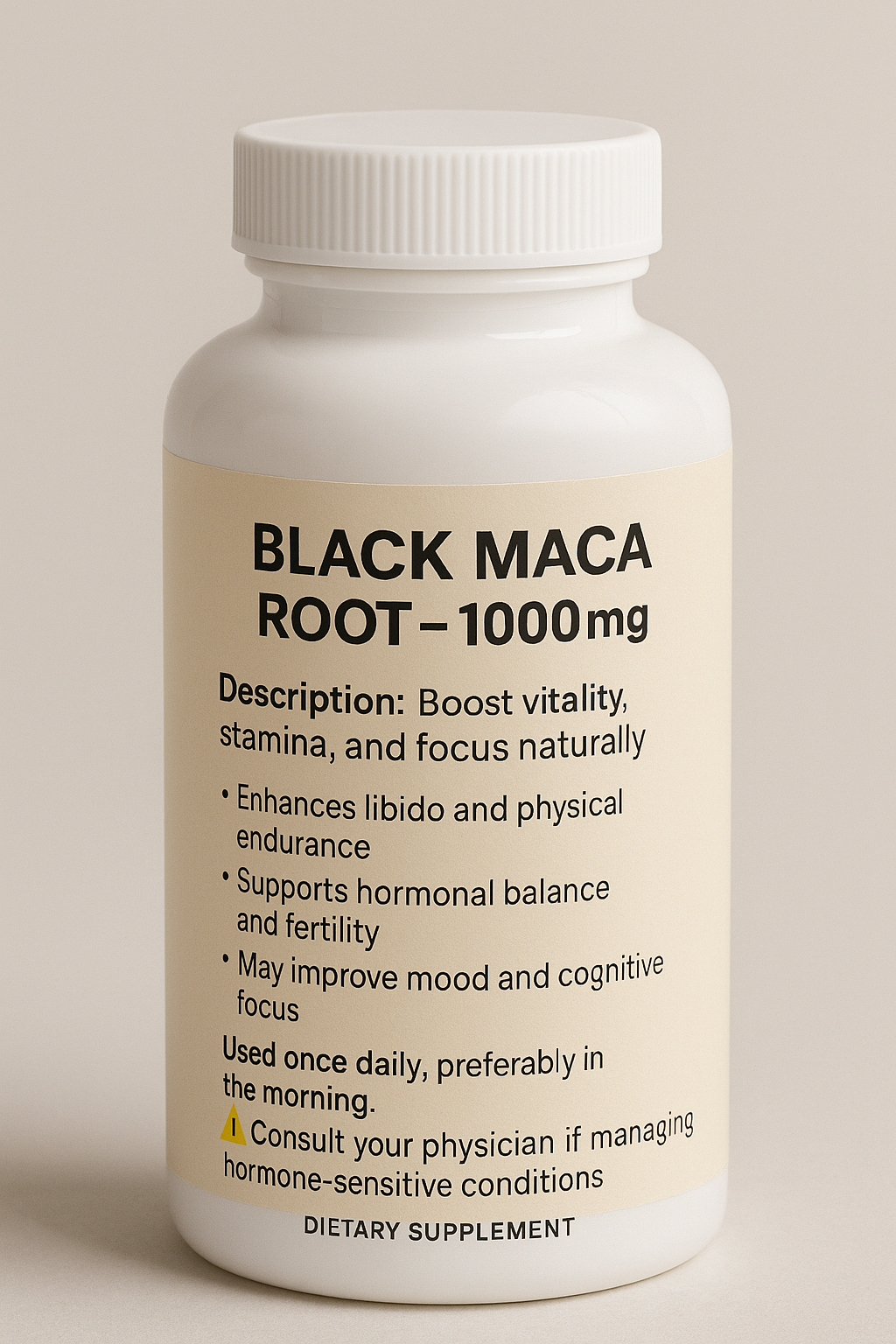 Black Maca Root – 1000mg