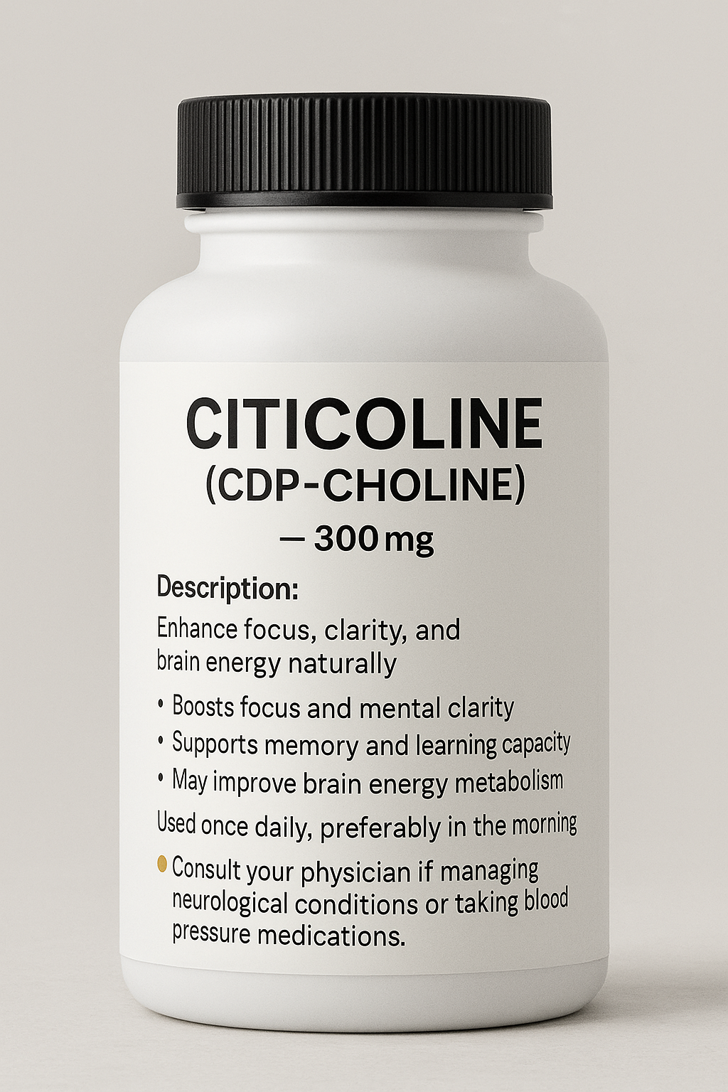 Citicoline (CDP-Choline) – 300mg