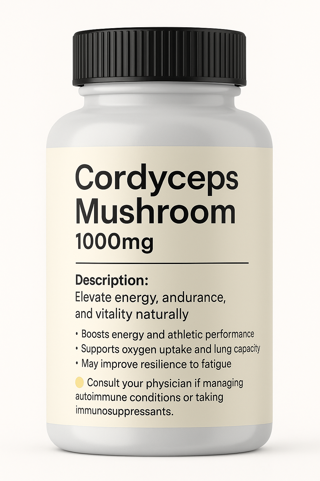 Cordyceps Mushroom – 1000mg